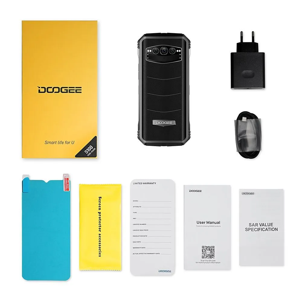 Смартфон DOOGEE S100 12Gb/256Gb Android черный, 1233948 купить в  Новосибирске в интернет-магазине e2e4