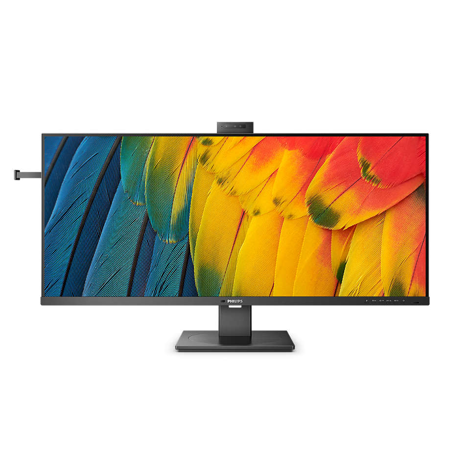 

Монитор 40" Philips 5000 Series 40B1U5601H/00 IPS, 3440x1440 (21:9), 400кд/м2, 120 Гц, 4 мс, 178°/178°, HDMI, DisplayPort, USB Type-C, USB-Hub, веб-камера, черный (40B1U5601H/00), 40B1U5601H/00