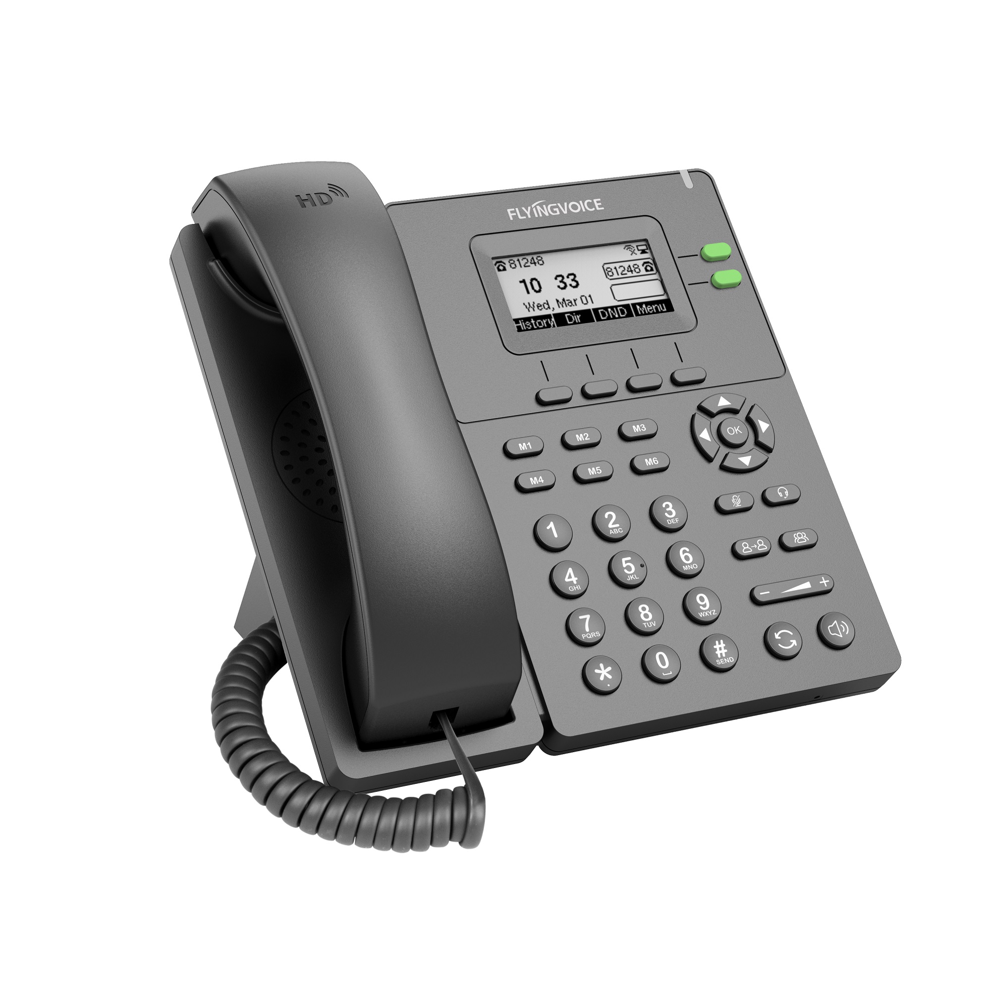 VoIP-телефон FLYINGVOICE P20, 2 линии, 2 SIP-аккаунта, 1234102 купить в  Новосибирске в интернет-магазине e2e4