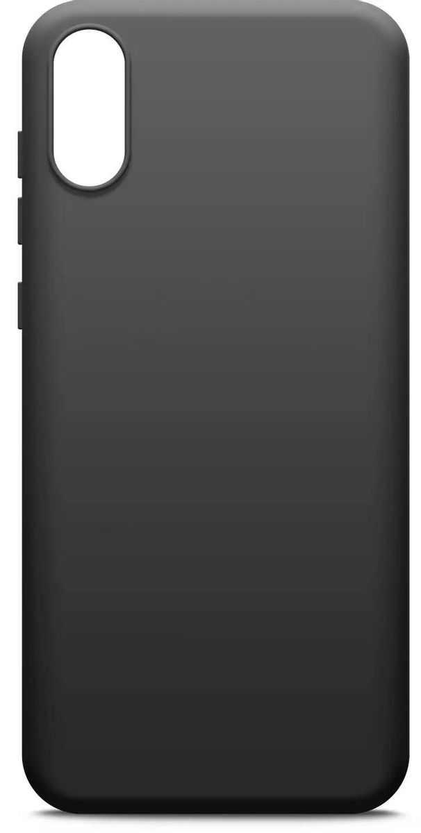 

Чехол-накладка BoraSCO для смартфона Xiaomi Redmi 9A, силикон, черный (39157)