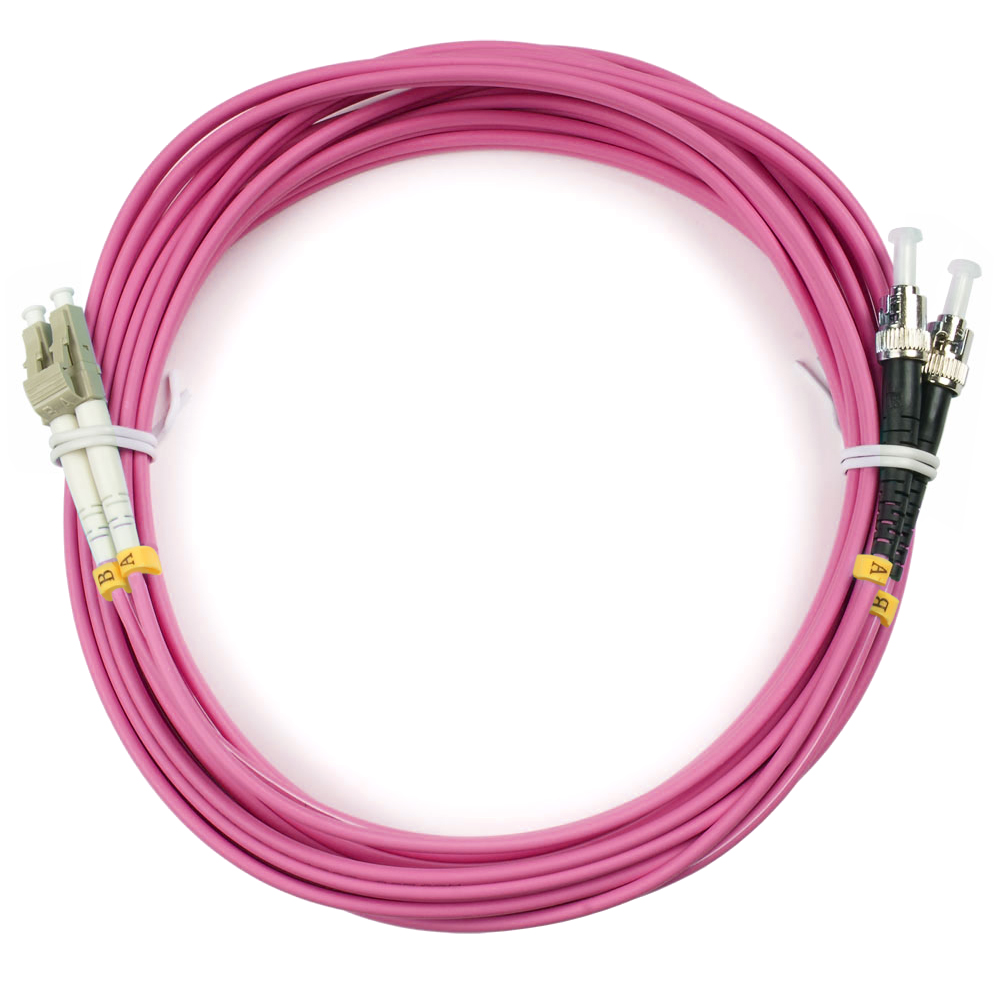 

Патч-корд оптический Cabeus FOP-50-OM4-LC-ST-7m, LC/UPC-ST/UPC, многомодовый, 50/125, OM4, двойной, 7 м, LSZH, пурпурный (FOP-50-OM4-LC-ST-7m), Розовый, FOP-50-OM4-LC-ST-7m