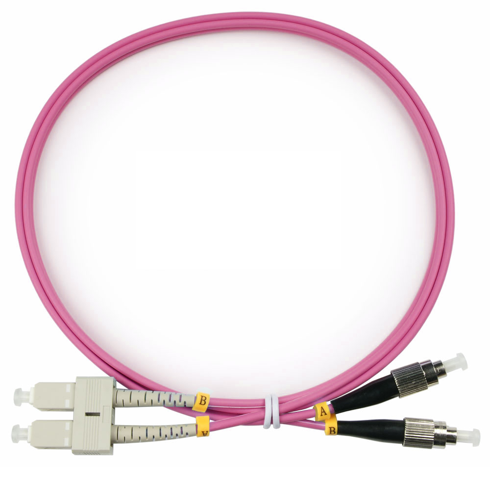 

Патч-корд оптический Cabeus FOP-50-OM4-SC-FC-1m, SC/UPC-FC/UPC, многомодовый, 50/125, OM4, двойной, 1 м, LSZH, пурпурный (FOP-50-OM4-SC-FC-1m), Розовый, FOP-50-OM4-SC-FC-1m
