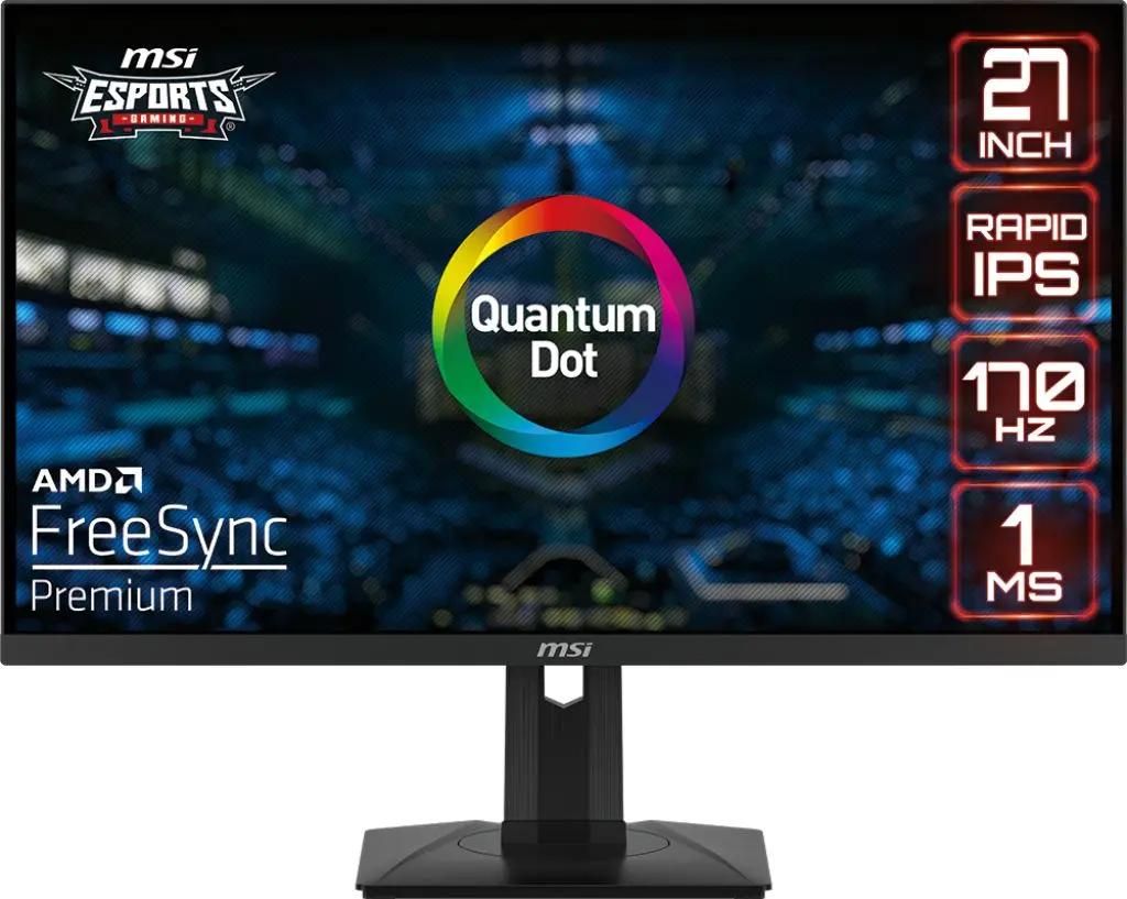 

Монитор 27" MSI G274QPF IPS, сенсорный, 2560x1440 (16:9), 300кд/м2, 170 Гц, 1 мс, 178°/178°, HDMI, DisplayPort, USB Type-C, черный (9S6-3CC29H-060), G274QPF