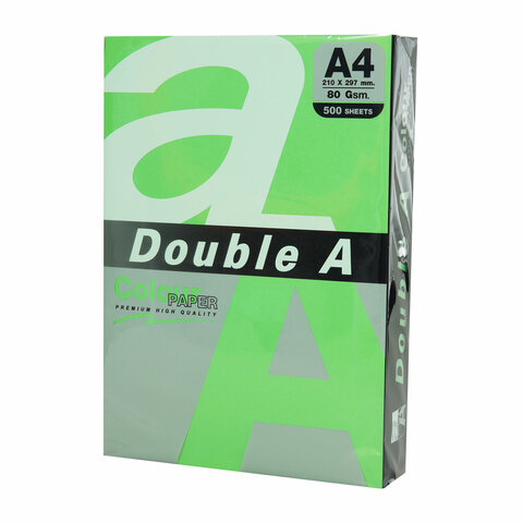 

Бумага A4 80 г/м² 500 листов, зеленый интенсив Double A (8858741731958)
