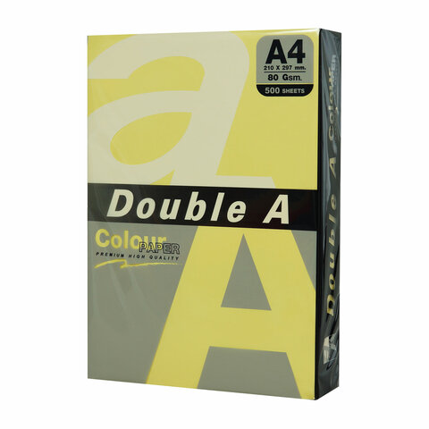 

Бумага A4 80 г/м² 500 листов, желтый пастель Double A (8858741729030)