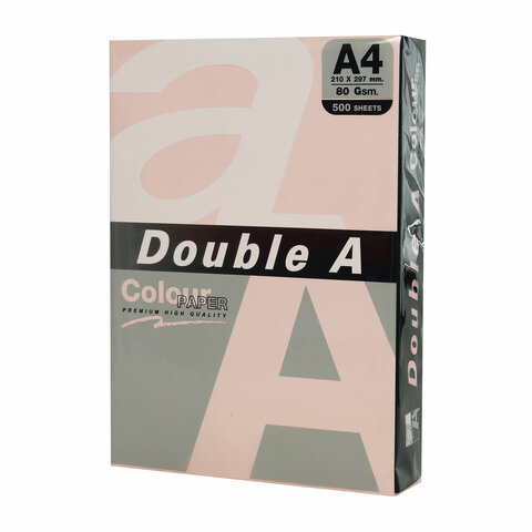 

Бумага A4 80 г/м² 500 листов, розовый фламинго пастель Double A (8858741723496)
