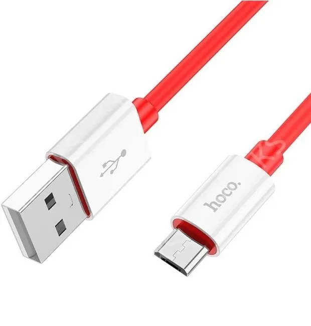 

Кабель USB-Micro USB, 2.4А, 1 м, красный, HOCO magic X87 (6931474783233), X87