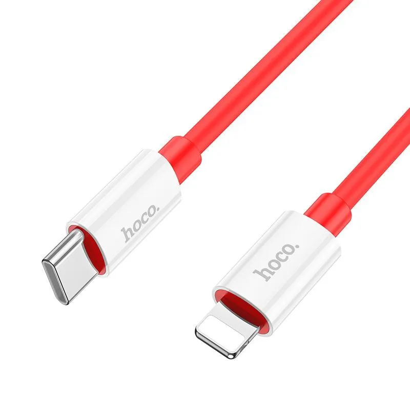 

Кабель USB Type-C-Lightning 8-pin, 3А, 1 м, красный, HOCO magic X87, X87