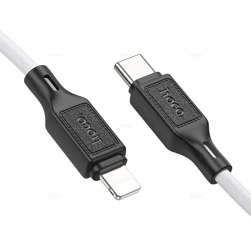 

Кабель USB Type-C-Lightning 8-pin, 3А, 1 м, белый, HOCO Cool X90, X90