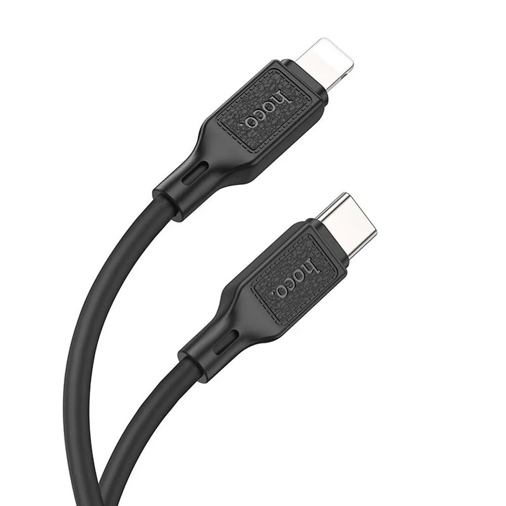 

Кабель USB Type-C-Lightning 8-pin, 3А, 1 м, черный, HOCO Cool X90, X90