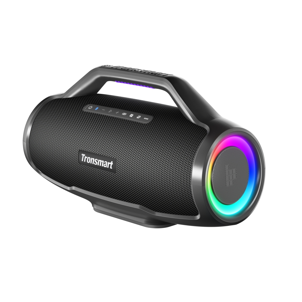 

Портативная акустика Tronsmart Bang Max, 130 Вт, AUX, USB, microSD, Bluetooth, подсветка, черный (995053), Bang Max