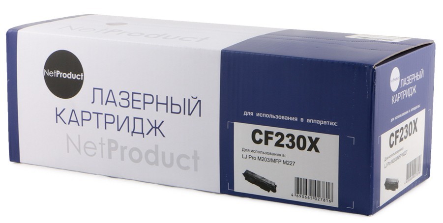 

Картридж лазерный NetProduct N-CF230X/051H (051H/CF230X), черный, 4000 страниц, совместимый для LJ Pro M203/MFP M227/LBP162dw/MF 264dw/267dw