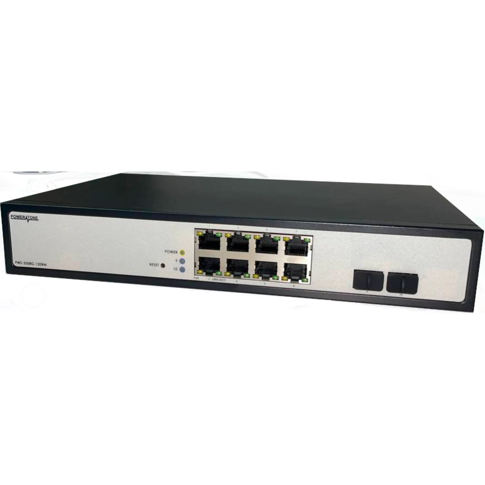 

Коммутатор Powertone PWS-2S08G-120RM, управляемый, кол-во портов: 8x1 Гбит/с, кол-во SFP/uplink: SFP 2x1 Гбит/с, PoE: 8x15 Вт (макс. 120 Вт) (PWS-2S08G-120RM), PWS-2S08G-120RM