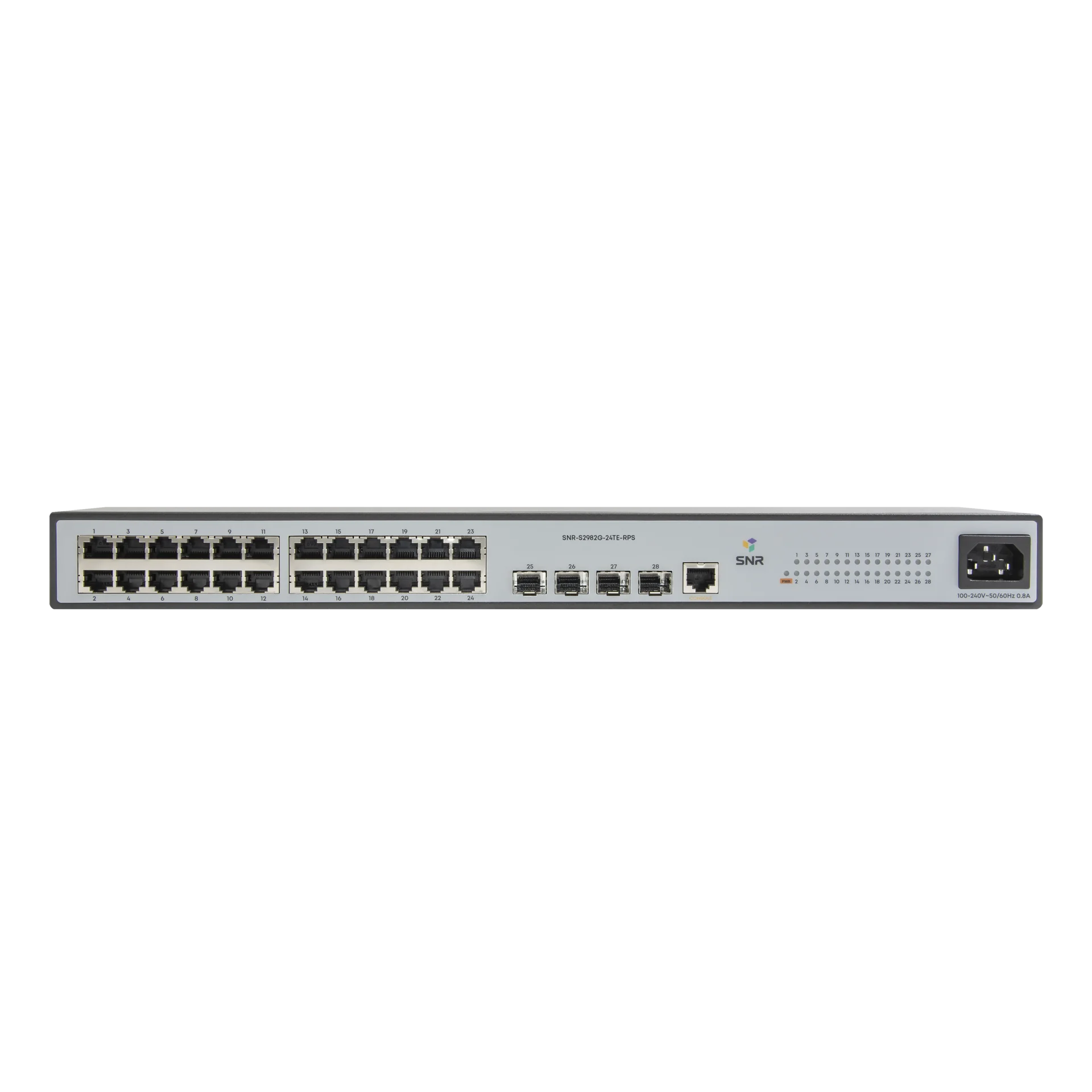 

Коммутатор SNR S2982G-24TE-DC, управляемый, кол-во портов: 24x1 Гбит/с, кол-во SFP/uplink: SFP 4x1 Гбит/с, установка в стойку (SNR-S2982G-24TE-DC), S2982G-24TE-DC