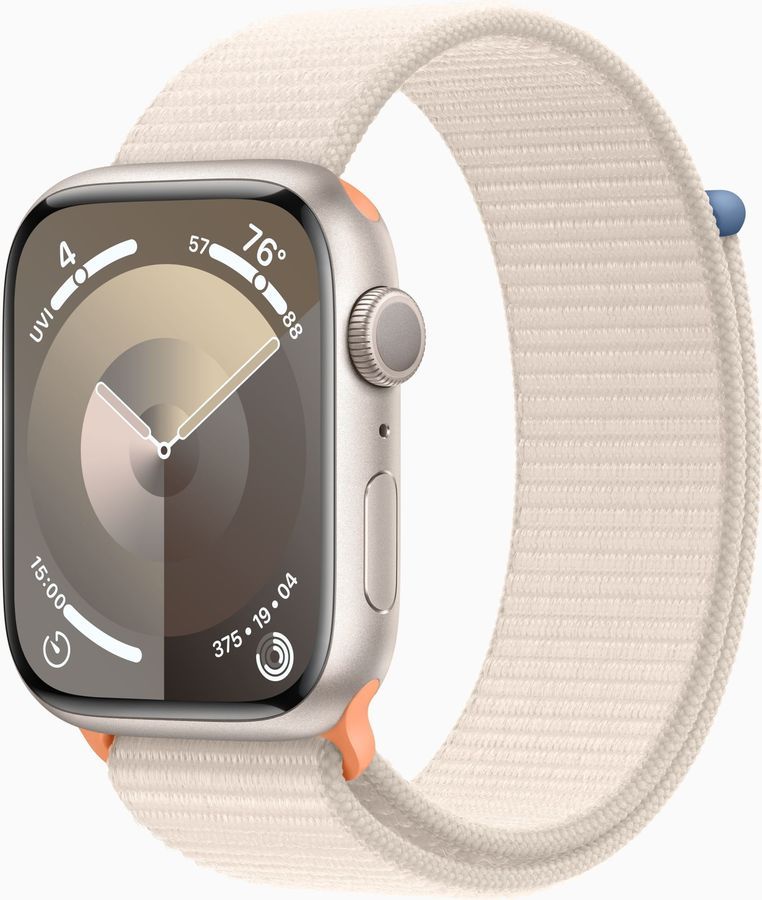 

Смарт-часы Apple Watch Series 9 45мм OLED, сияющая звезда (MR983LL/A), Watch Series 9 45мм