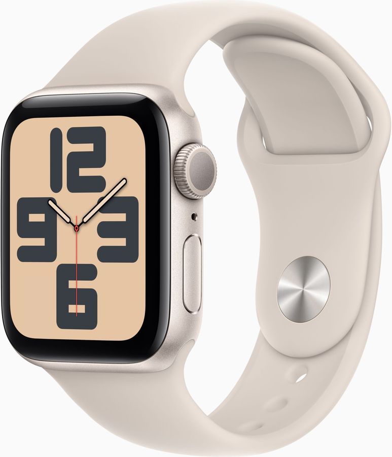 

Смарт-часы Apple Watch SE 2023 A2722, 40мм, S/M OLED LTPO, сияющая звезда (MR9U3LL/A), Watch SE 2023 A2722, 40мм, S/M