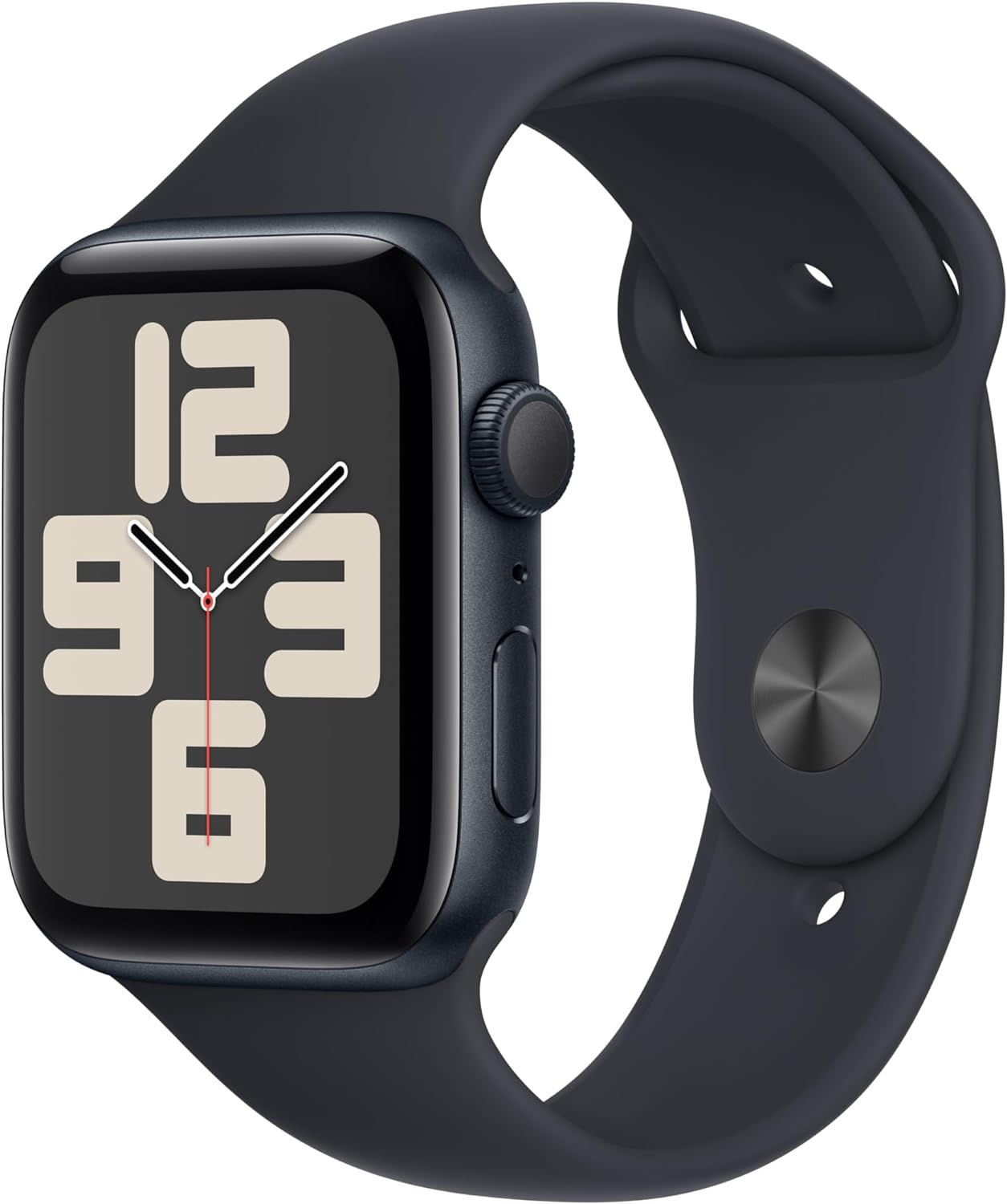 Смарт-часы Apple Watch SE 2023 A2723, 44мм S/M OLED LTPO, тёмная ночь (MRE73LL/A) MRE73LL/A Watch SE 2023 A2723, 44мм S/M - фото 1