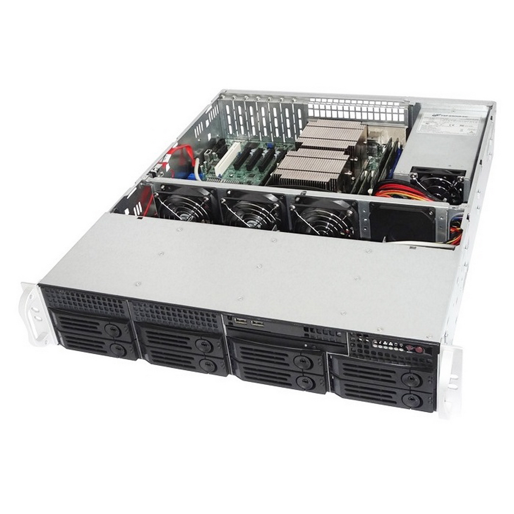 

Корпус Ablecom CS-R25, ATX, 2U RM, 8x3.5 HS, Redundant 2x800 Вт, черный (CS-R25-37P/A0-CSR2537B100T1), CS-R25