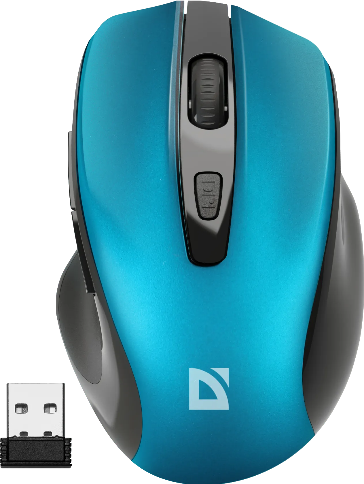 

Мышь беспроводная Defender Prime MB-053, 1600dpi, оптическая светодиодная, USB, бирюзовый (52054), Prime MB-053