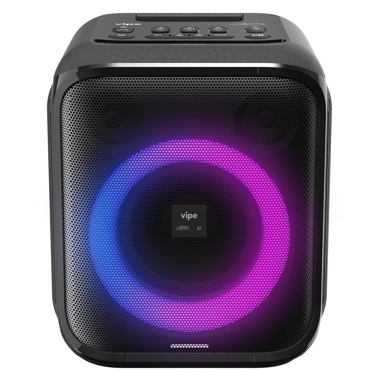 

Мидисистема Vipe Nitro X1, 60 Вт, караоке, AUX, Bluetooth, черный (VIPE Nitro X1), Nitro X1