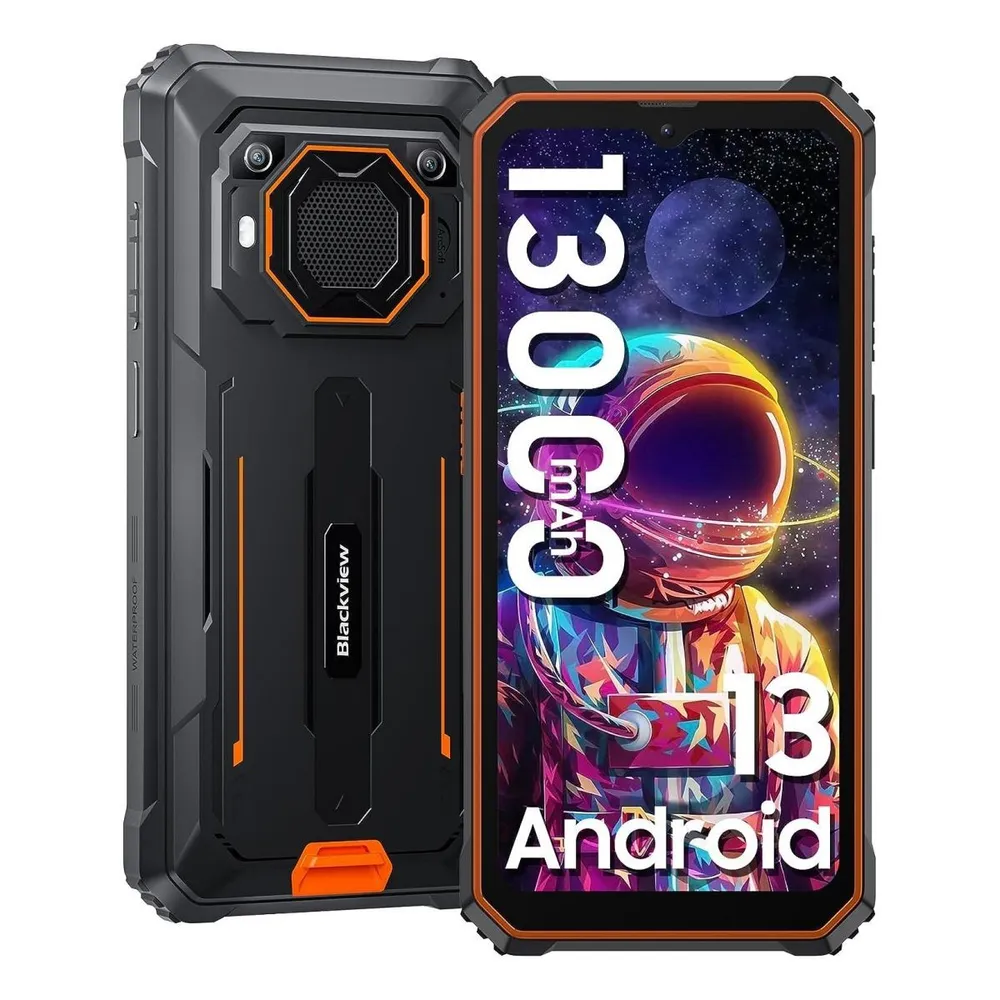 

Смартфон Blackview BV6200 PRO, 6.56" 1612x720 IPS, MediaTek Helio P35, 6Gb RAM, 128Gb, 3G/4G, NFC, Wi-Fi, BT, 2xCam, 2-Sim, 13 А·ч, USB Type-C, Android 13, черный/оранжевый, ударопрочный корпус (BV6200PRO-6128ORA), BV6200 PRO