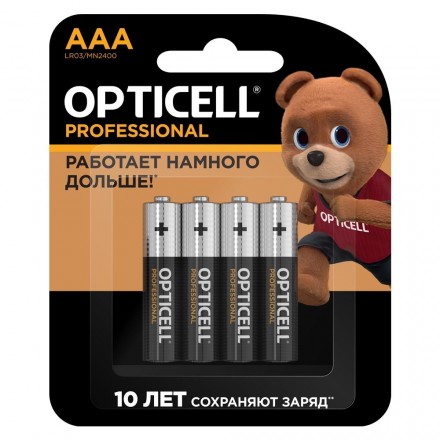 

Батарейка OPTICELL Professional, AAA (LR03), 1.5V, 4 шт. (5052002)