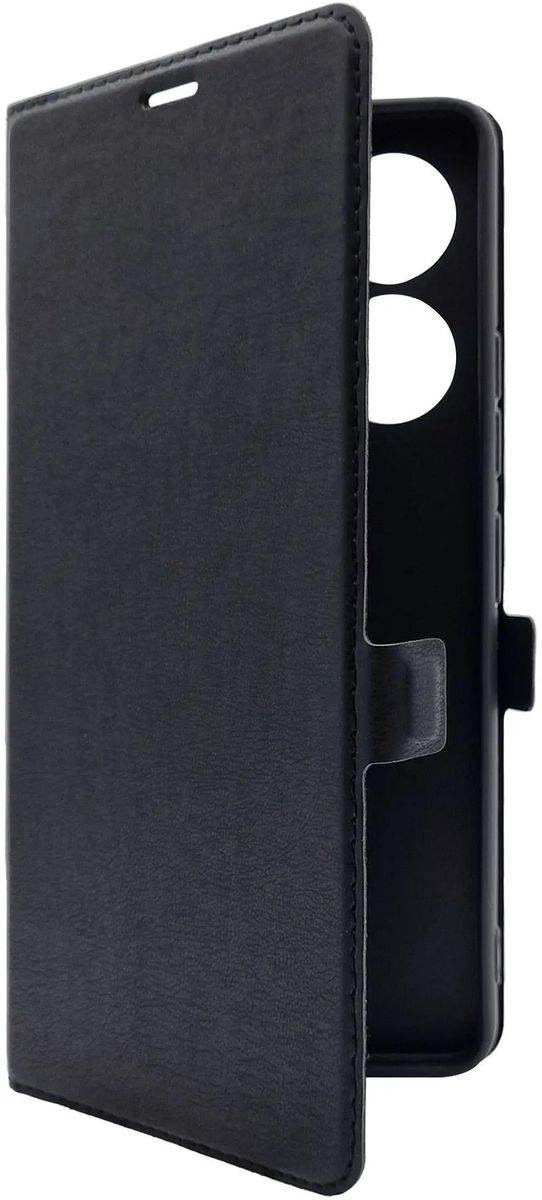 

Чехол-книжка BoraSCO для смартфона TECNO Camon 20 (4G)/20 Pro (4G), экокожа, силикон, черный (72043)