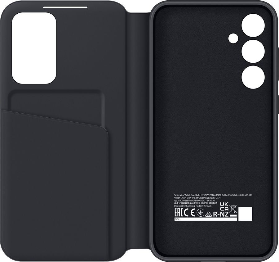 

Чехол-книжка Samsung Smart View Wallet Case для смартфона Samsung Galaxy S23 FE, TPU, черный (EF-ZS711CBEGRU)