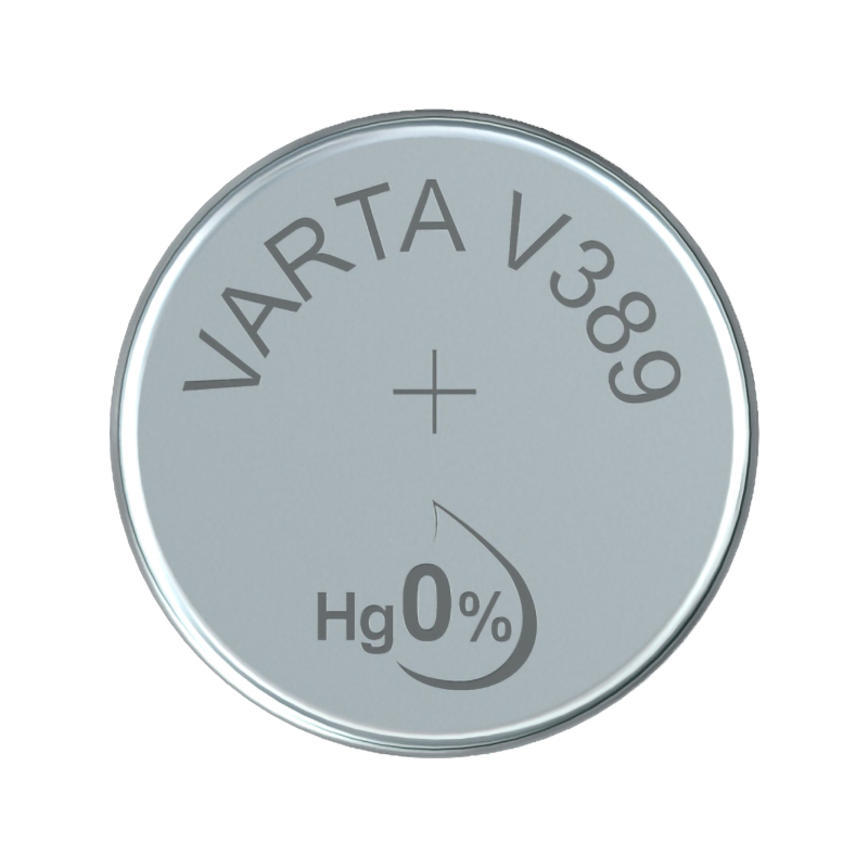 

Батарея Varta V389 (LR54/ LR1130/ G10/ 189/ AG10/ SR1130W/ V10GA), 1.55V, 1 шт. (00389101111)