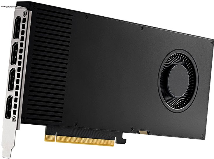 Видеокарта PNY NVIDIA RTX A4000, 16Gb DDR6, 256 бит, PCI-E, 4DP, Bulk (VCNRTXA4000-BLK)