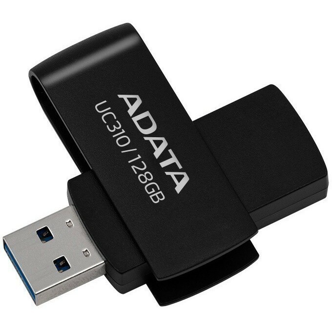 

Флешка 128Gb USB 3.2 ADATA UC310, черный (UC310-128G-RBK)