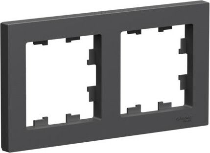

Рамка Schneider Electric AtlasDesign, 2-поста, базальт (ATN001402)
