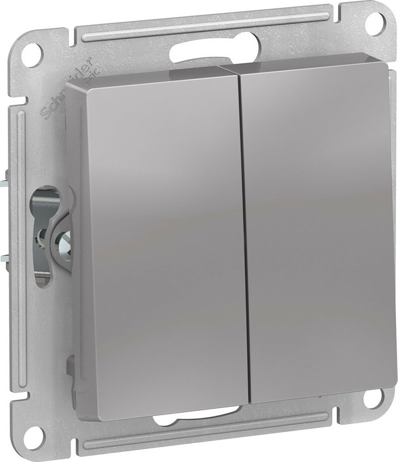 

Выключатель Schneider Electric AtlasDesign AQUA, 2кл., скрытый монтаж, механизм с накладкой без рамки, алюминий (ATN440351)