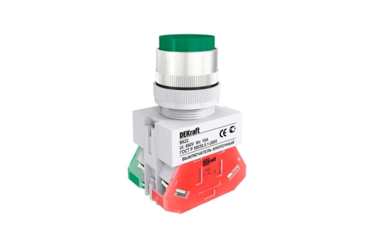 

Кнопка грибовидная 22 мм, 1NO 1NC, зеленый, Schneider Electric 25131DEK (25131DEK), 25131DEK