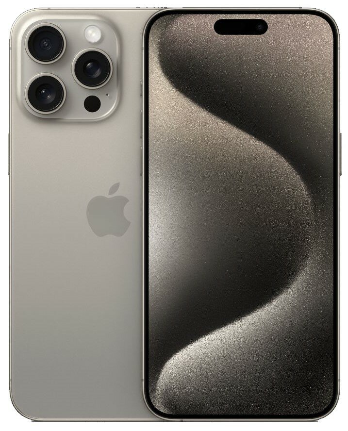 

Смартфон Apple iPhone 15 Pro Max A3105, 6.7" 2796x1290 OLED, Apple A17 Pro Bionic, 8Gb RAM, 1Tb, 3G/4G/5G, NFC, Wi-Fi, BT, 3xCam, 2-Sim (nano SIM+eSIM), USB Type-C, iOS 17, серый (MU713J/A), iPhone 15 Pro Max A3105