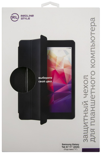 

Чехол-книжка Red Line подставка "Y" для планшета Samsung Galaxy Tab S7 11” (2020), черный (УТ000021603)