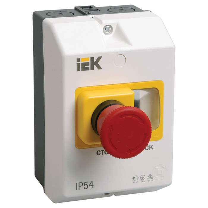 Кнопка грибовидная 22 мм, IEK DMS11D-PC55