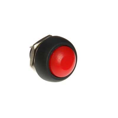 Кнопка плоская, красный, Rexant PBS-33В (36-3050)