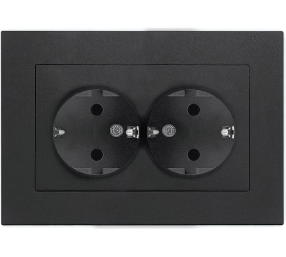 

Розетка UNIVersal Афина A0128-Gr, скрытый монтаж, 2-х постовая, с з/к, 16А, в сборе, IP20, серый (A0128-Gr), A0128-Gr