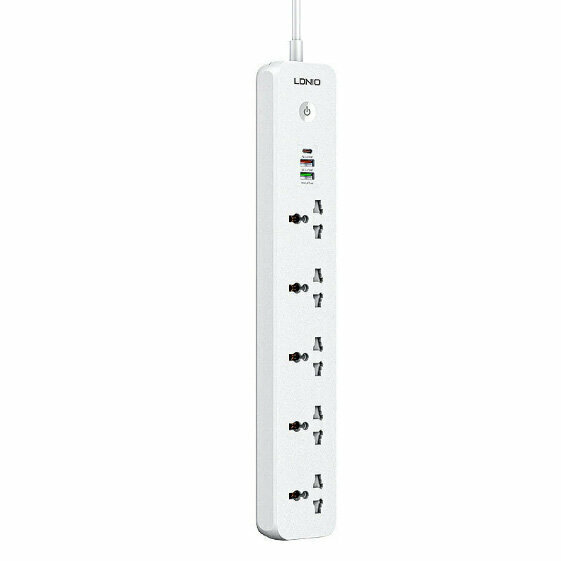 

Удлинитель LDNIO SC5319, 5-розеток, 2 м, белый (SC5319), SC5319