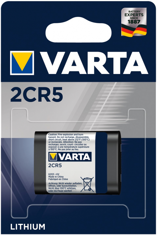 

Батарейка Varta 2CR5, 6V, 1 шт. (06203301401)