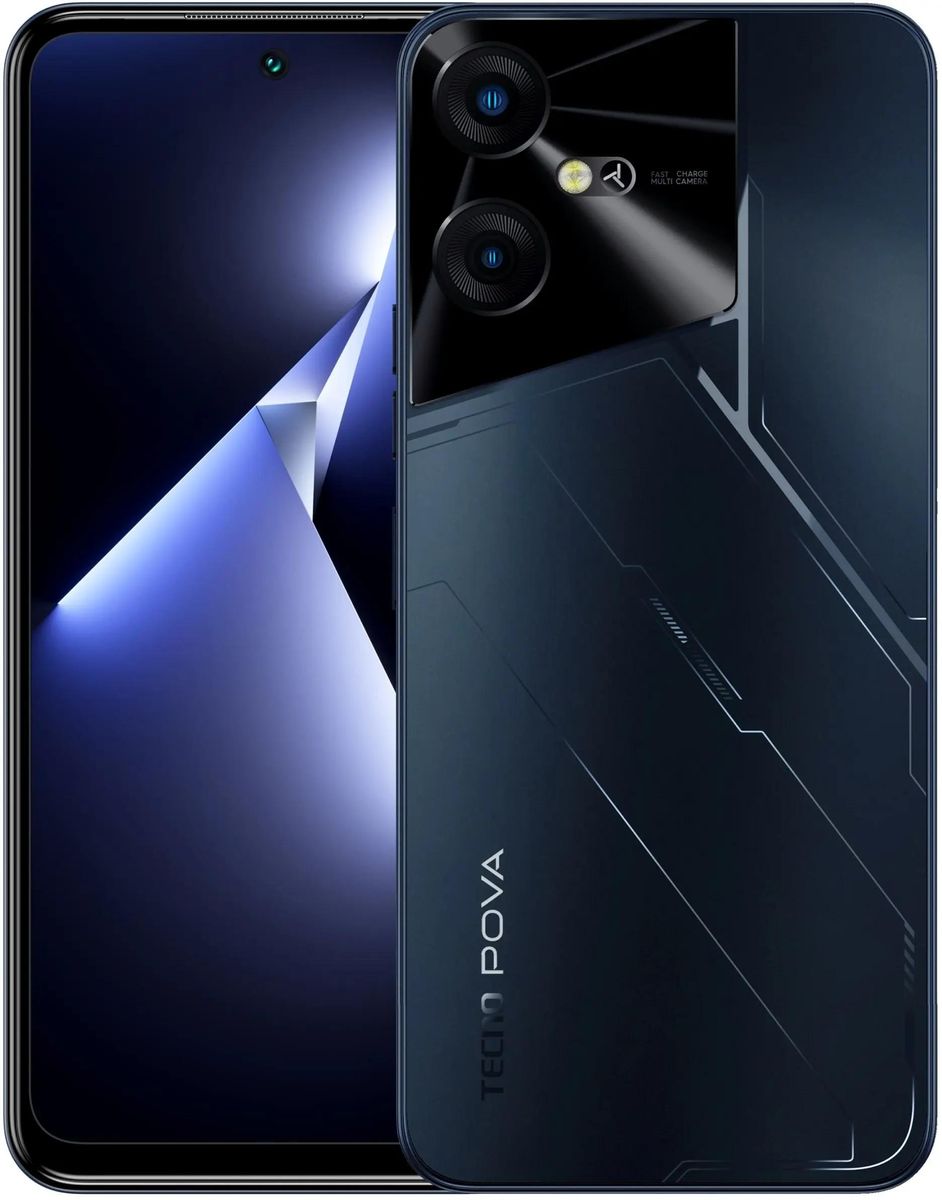 

Смартфон Tecno POVA Neo 3, 6.82" 720x1640 IPS, MediaTek Helio G85, 4Gb RAM, 128Gb, 3G/4G, NFC, Wi-Fi, BT, 2xCam, 2-Sim, 7000 мА⋅ч, USB Type-C, Android 13, черный (TCN-LH6N.128.4.MEBK), POVA Neo 3