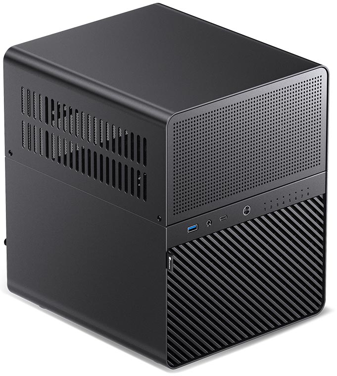 Корпус JONSBO N3, Mini-ITX, Mini-Tower, USB 3.0, USB Type-C, черный, без БП (PCC_JB_N3_Black)