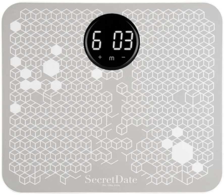 Весы SecretDate MASSAGE SD-MSC1, до 180 кг, серый/белый
