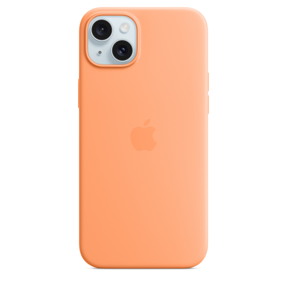

Чехол-накладка Apple Silicone Case with MagSafe для смартфона Apple iPhone 15 Plus, силикон, оранжевый (MT173FE/A)