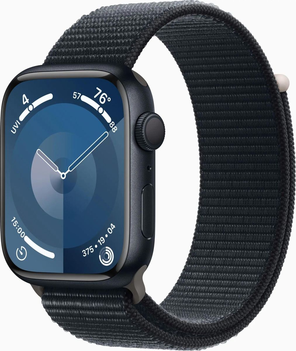 

Смарт-часы Apple Watch Series 9 A2980 45мм OLED, темная ночь (MR9R3LL/A), Watch Series 9 A2980 45мм