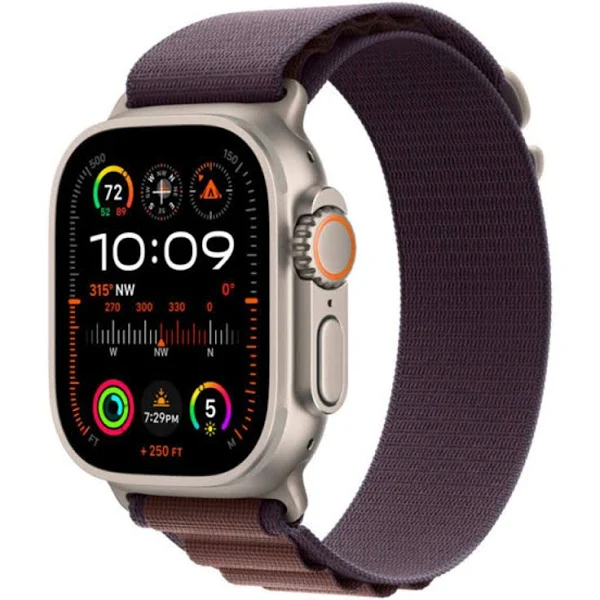 

Смарт-часы Apple Watch Ultra 2 A2986 49мм S OLED, титановый/индиго Alpine loop (MRER3LL/A), Watch Ultra 2 A2986 49мм S