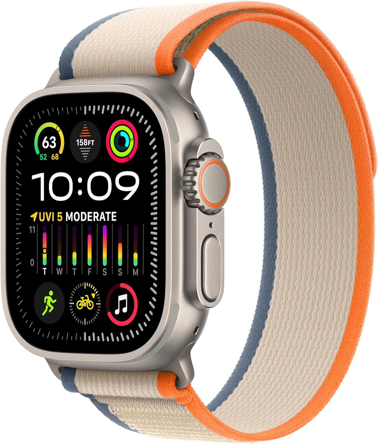 

Смарт-часы Apple Watch Ultra 2 A2986 49мм S/M OLED, оранжевый/бежевый (MRF13LL/A), Watch Ultra 2 A2986 49мм S/M