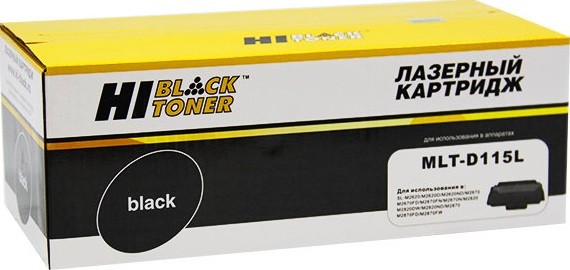 

Картридж лазерный Hi-Black HB-MLT-D115L (MLT-D115L), черный, 3000 страниц, совместимый для Samsung Xpress M2620/2820/2830 Series, Xpress M2670/2870/2880 Series