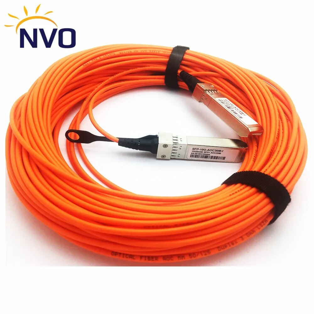 Кабель AOC (Active Optical Cable) Maipu SFP-STACK-AOC150, SFP+-SFP+, 10 Гбит/с, 15 м, оранжевый (SFP-STACK-AOC150)